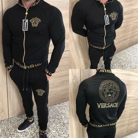 versace track suit|versace tracksuit for men.